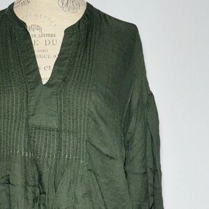 ON Pleated V-Neckline blouse